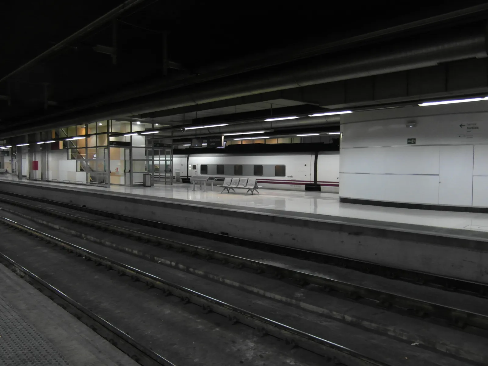 The exterior of Barcelona Sants railway station